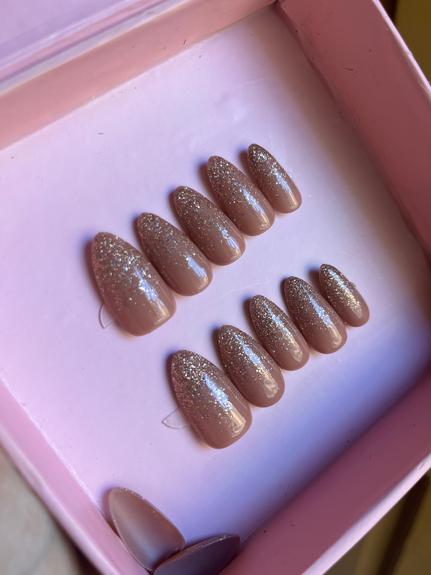 NUDE GLITTER SET (GOLD)