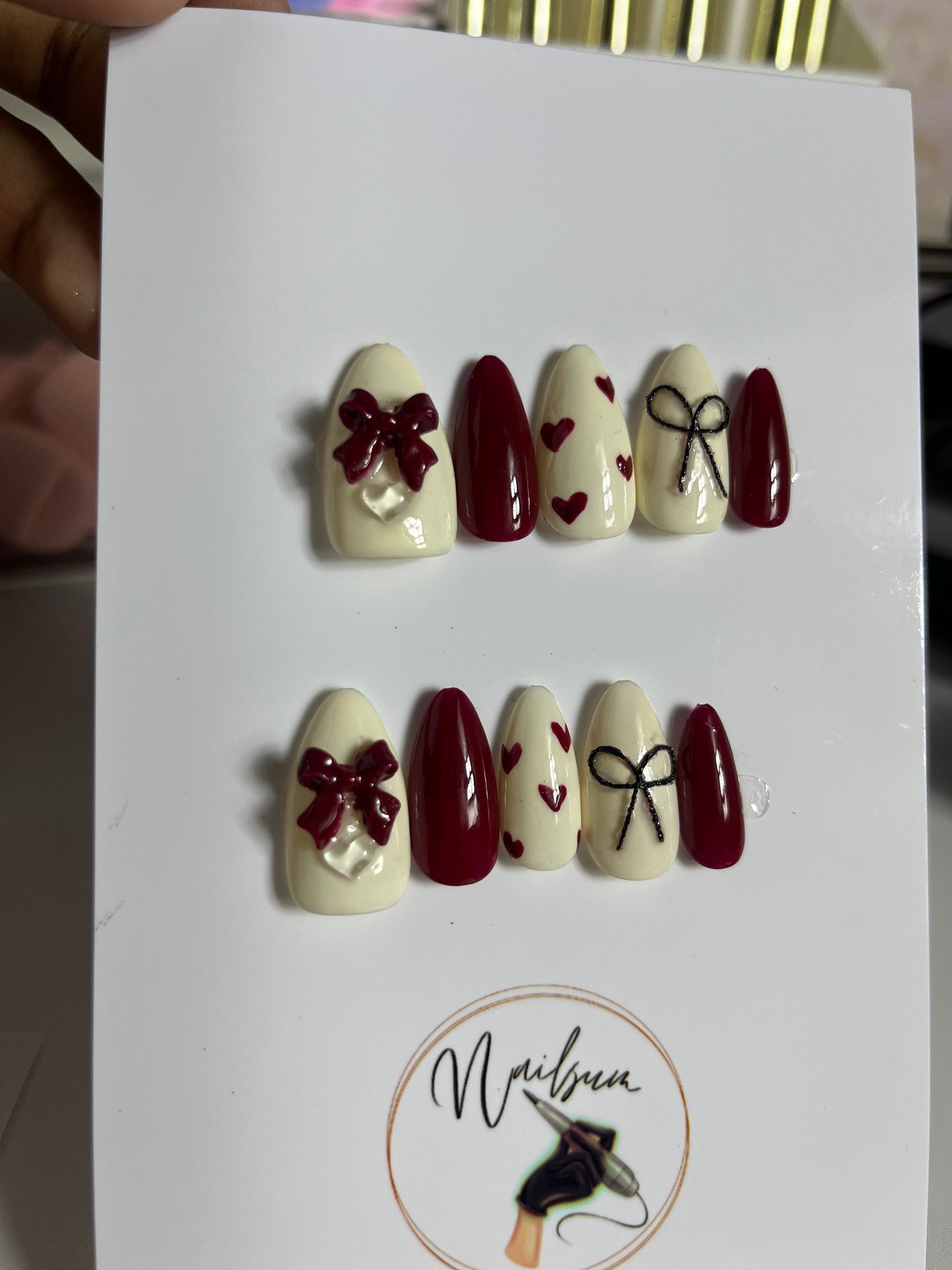 CHERRY RIBBON SET - Nailsum