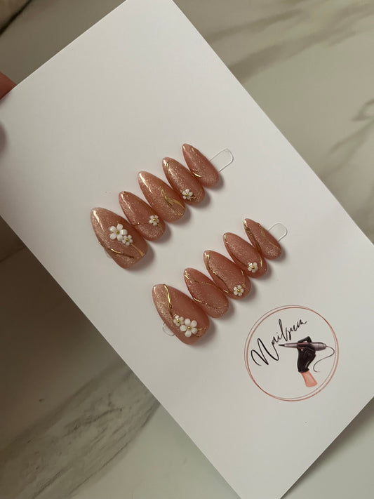 FLORAL CATEYE SET - Nailsum