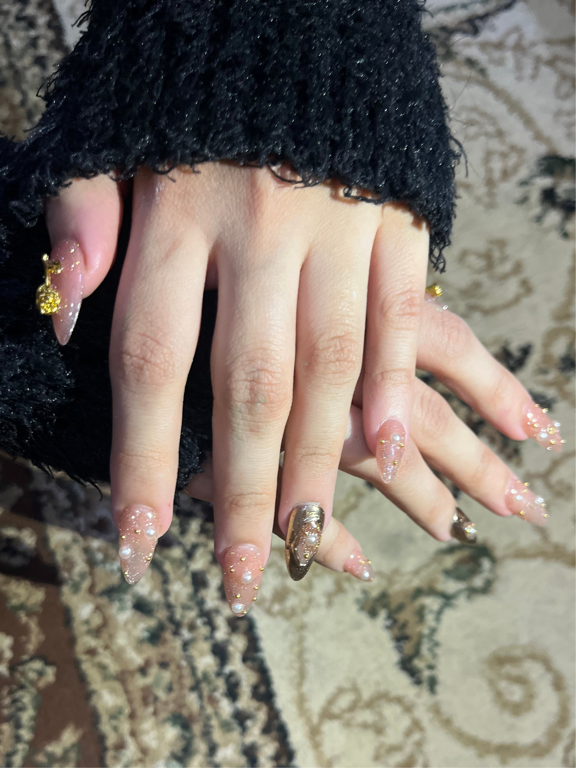 PEARLS AND ROSE SET 🥀 - Nailsum