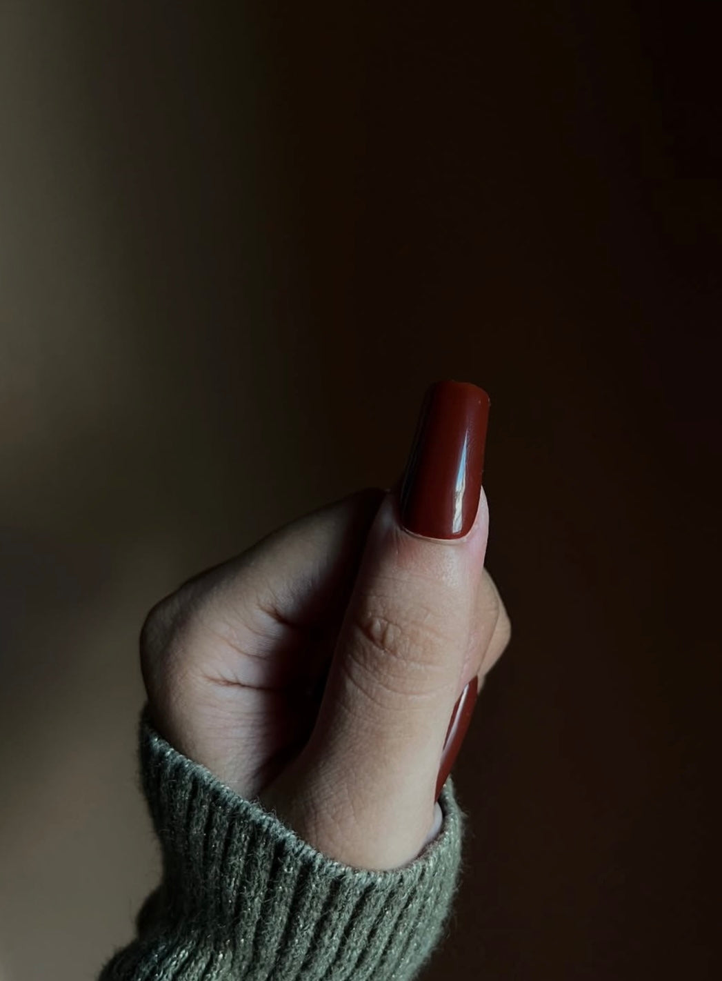 Chocolate brown Solid set - Nailsum