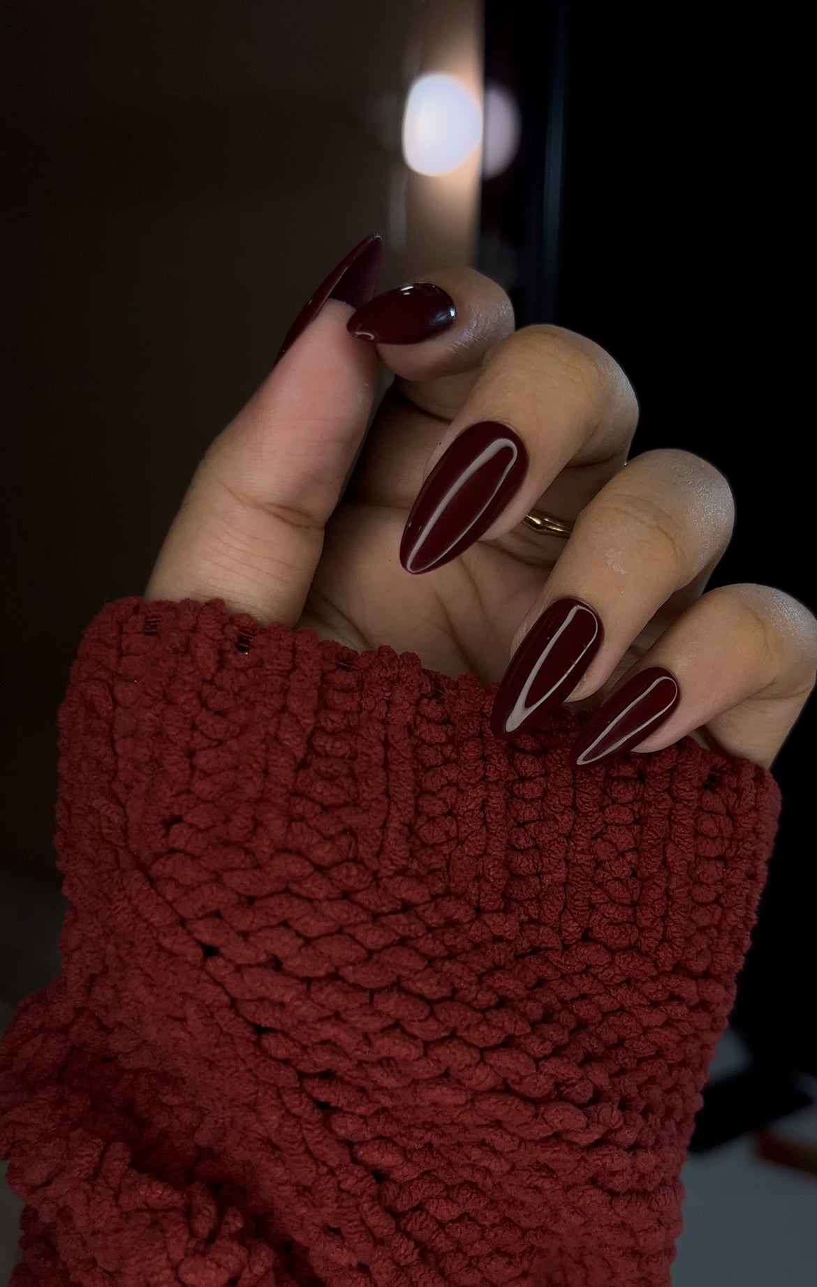 WINE RED SOLID SET - Nailsum