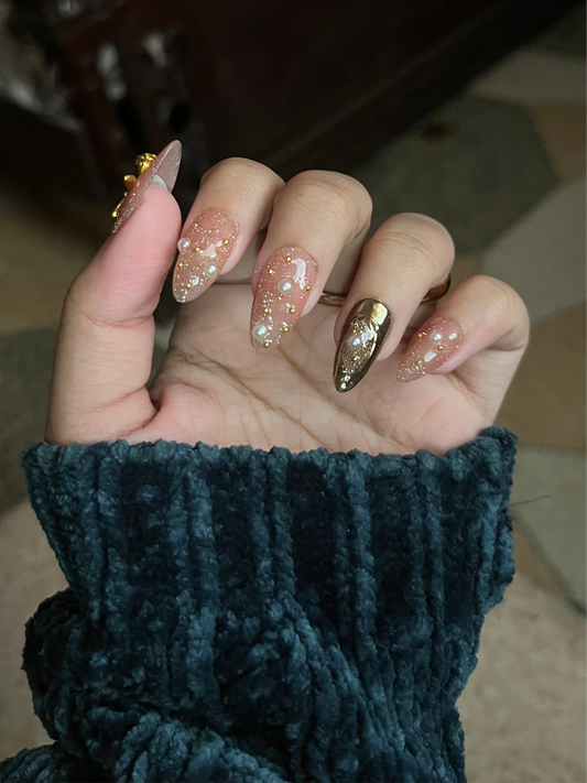 PEARLS AND ROSE SET 🥀 - Nailsum