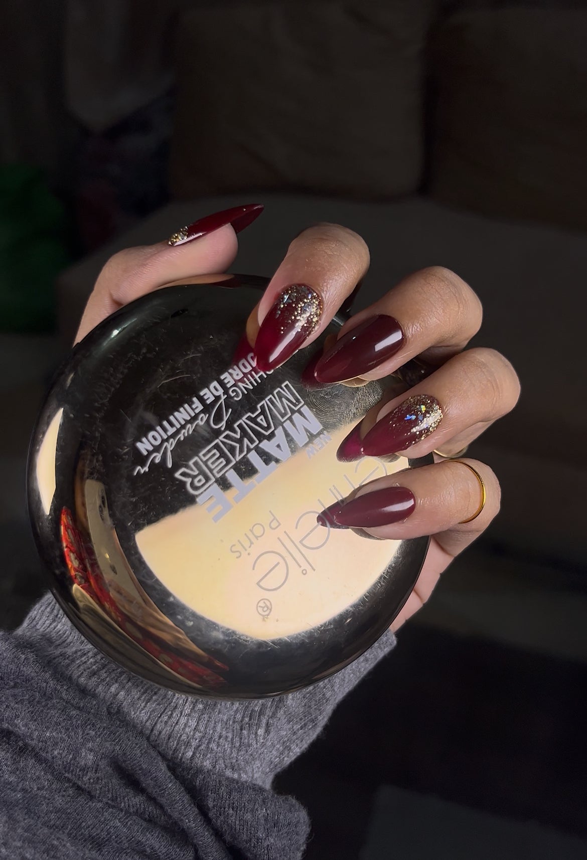 RED CHROMIC GLITTER - Nailsum