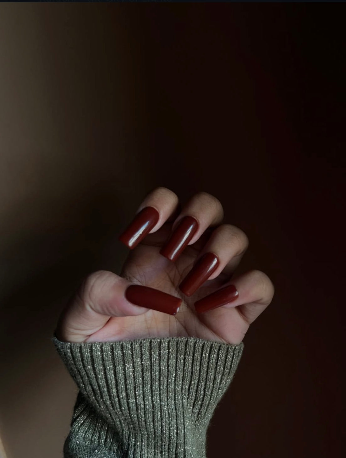 Chocolate brown Solid set - Nailsum