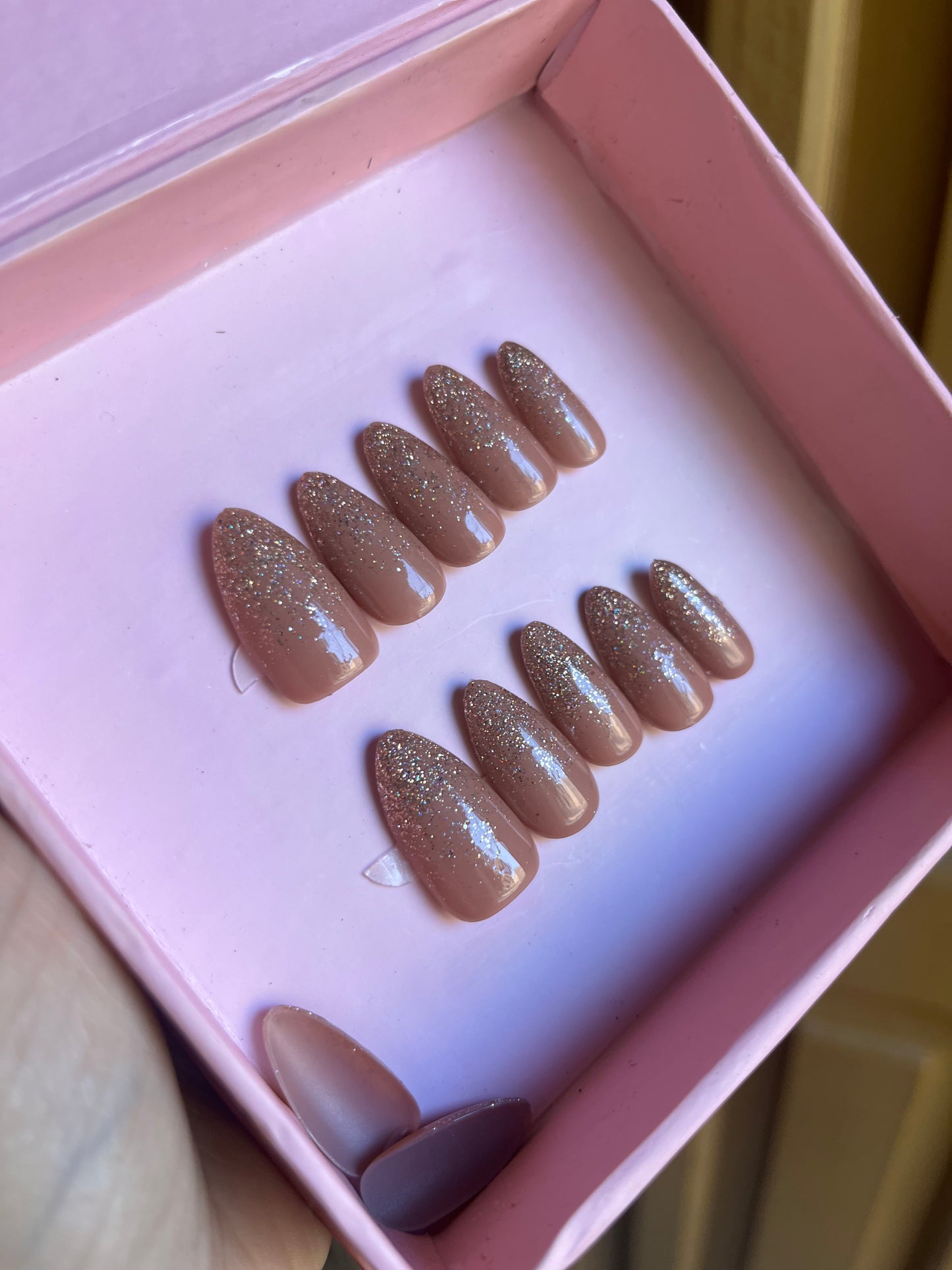 NUDE GLITTER SET (GOLD)