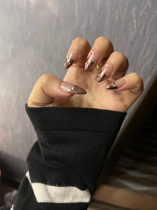 COPPER CHROME FRENCH WITH STONES