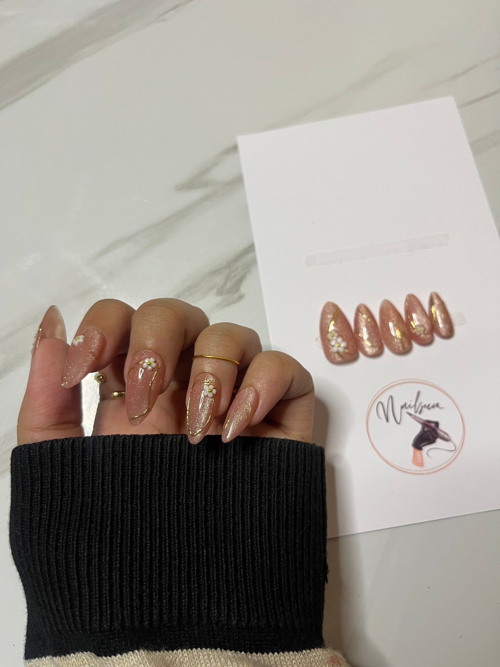 FLORAL CATEYE SET - Nailsum