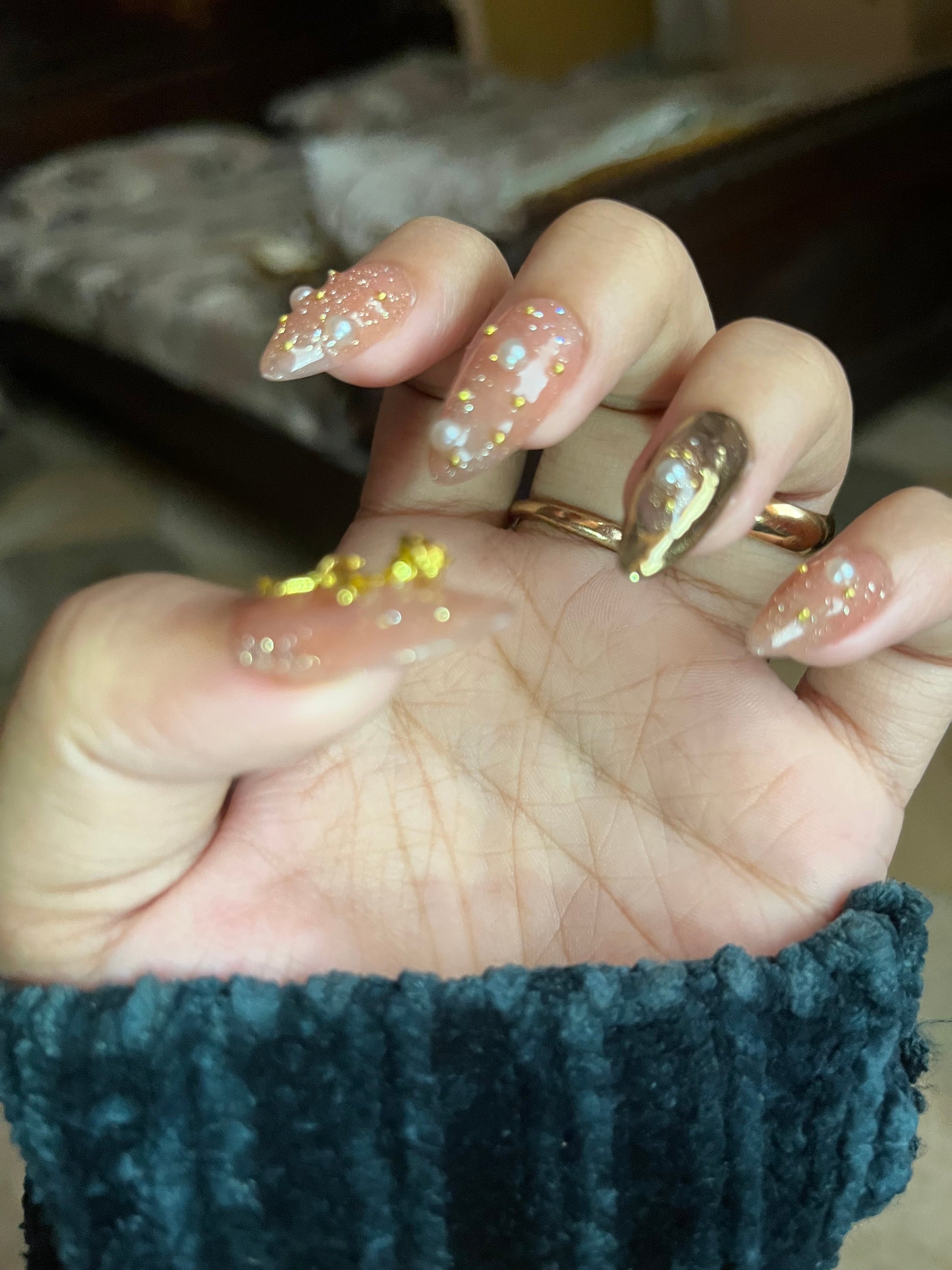 PEARLS AND ROSE SET 🥀 - Nailsum