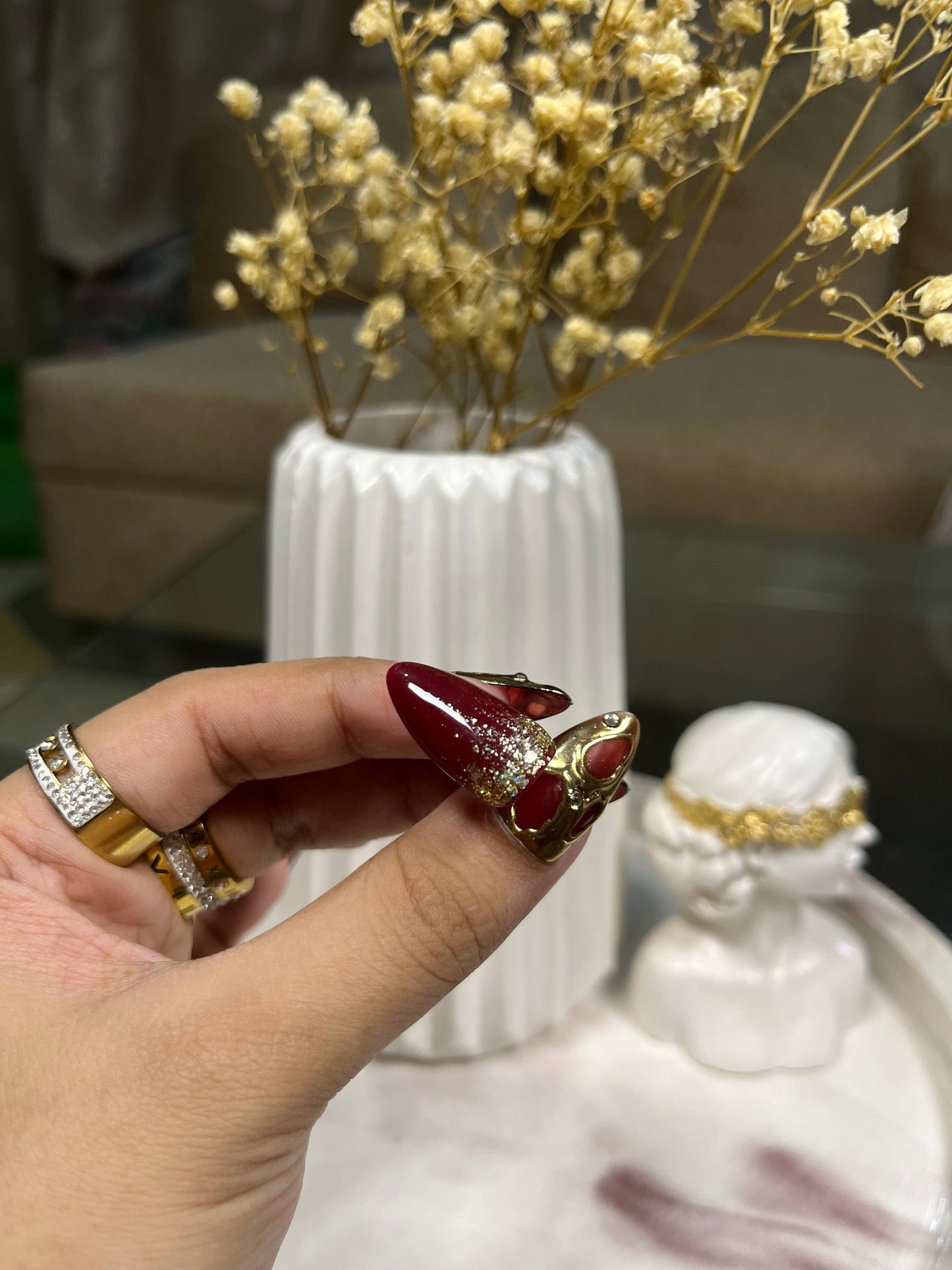 RED CHROMIC GLITTER - Nailsum