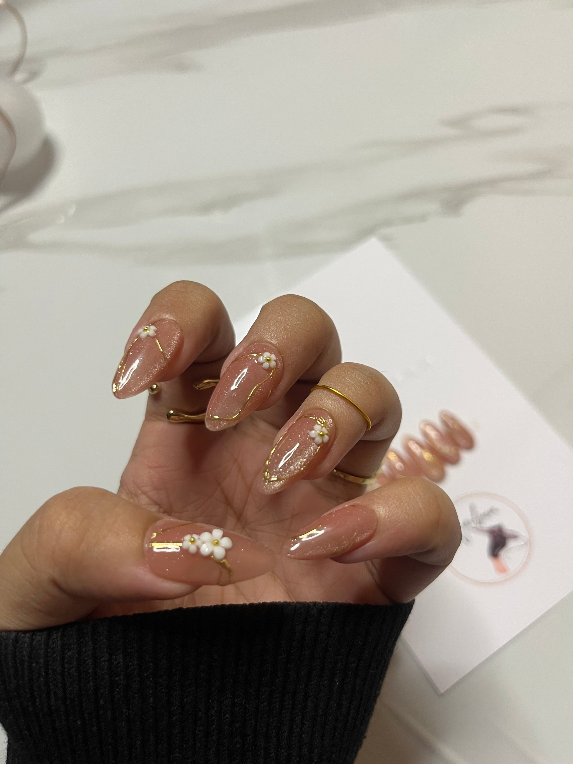 FLORAL CATEYE SET - Nailsum